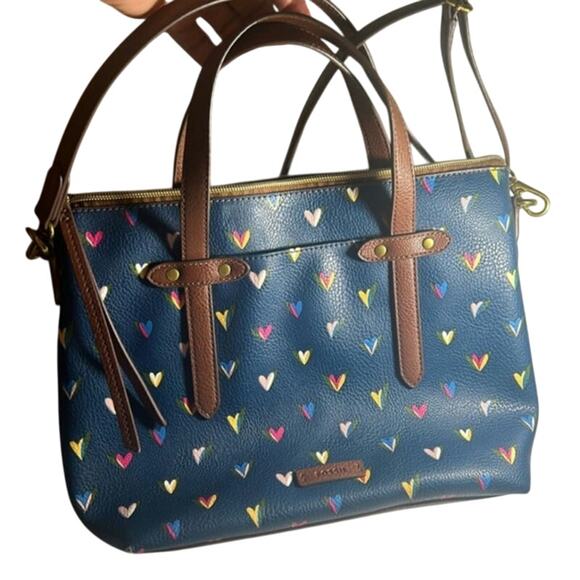 Fossil Happy Heart Crossbody Handbag - Picture 1 of 4